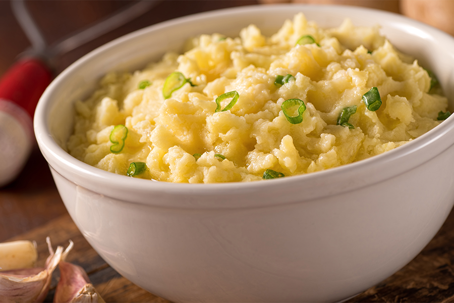 Mashed potatoes made with cook's delight vegan chicken style soup base