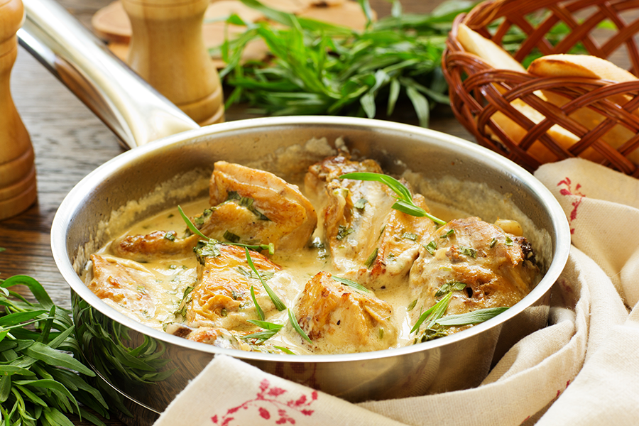 Tarragon Chicken Recipe with Cooks Delight chicken soup base