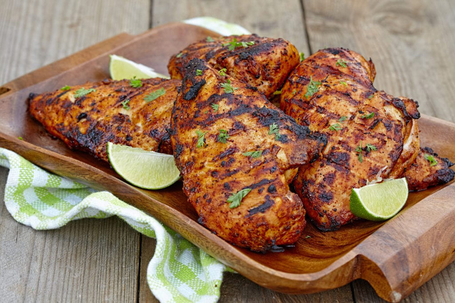 Grilled chicken breasts with chipotle lime and garlic Cook's Delight soup base