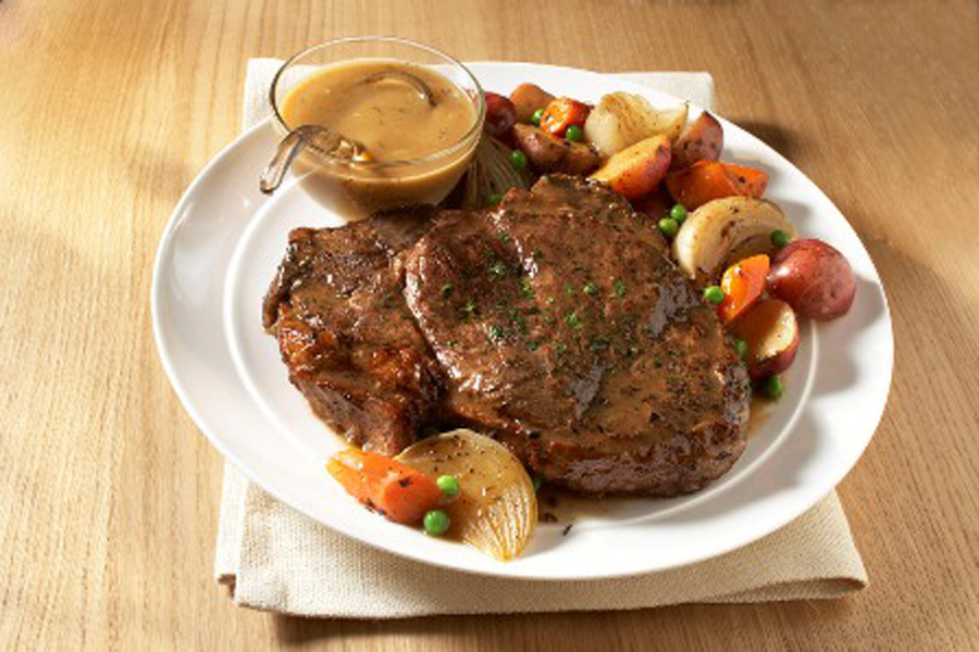 Classic Beef Pot Roast with Root Vegetables Foodservice Recipe using Cook's Delight® Beef Soup Base with Gravy