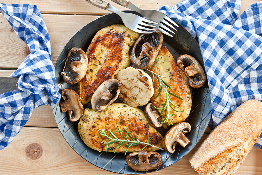 Rosemary Mushroom Chicken with Cook's Delight Roasted Garlic Concentrate and Chicken Soup Base