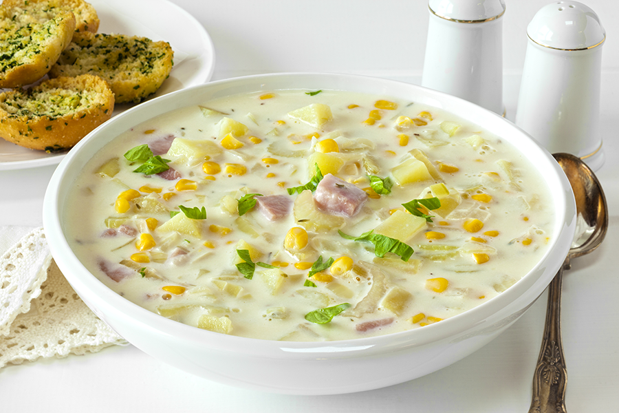 Roasted Corn Chowder Foodservice Recipe using Cook's Delight® Chicken Soup Base