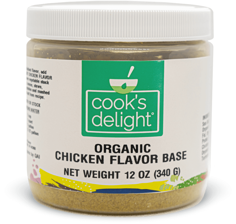 Soup base stock for organic Non-GMO Chicken flavor Cook's Delight