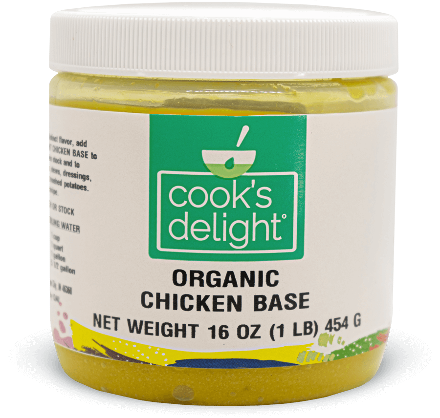 Cook's Delight Organic Non-GMO Chicken Soup Base 1 lb jar
