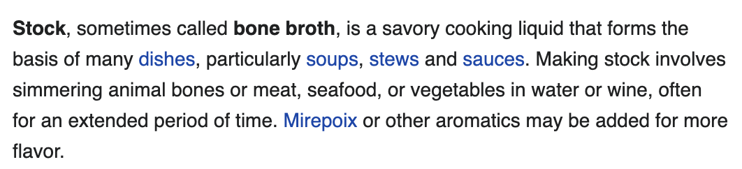 Chicken Soup Stock definition