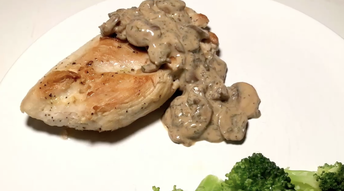 Chicken with Mushroom and Tarragon Sauce made with Cook's Delight Mushroom Stock